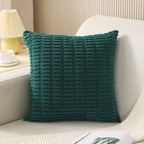 Dimensional Striped Corduroy Throw Pillow Cover