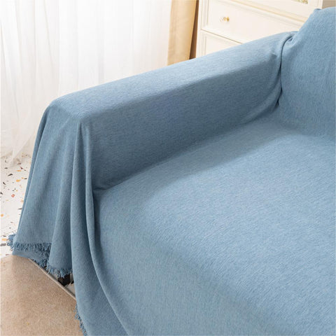 Pure Color Chenille Lightweight Sofa/Couch Cover