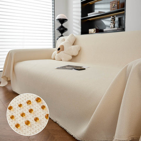 Waffle Pattern Fabric Waterproof Sofa/Couch Cover