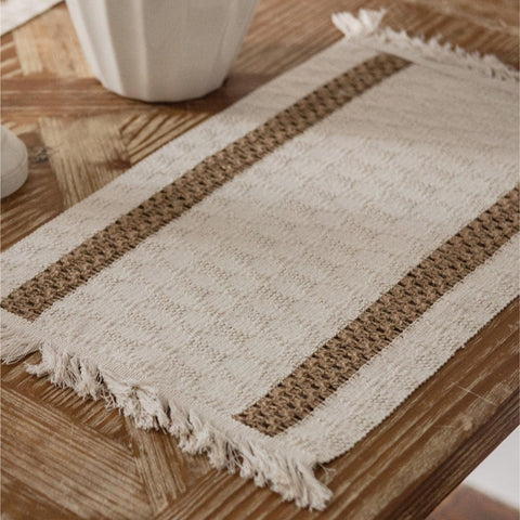 Hemp Rope Weaving Placemats - Set of 4