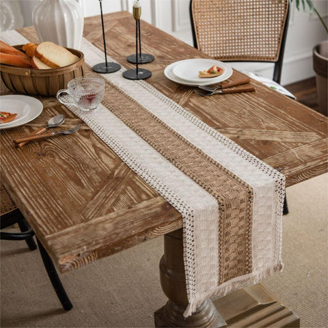 Three Section Weaving Table Runner