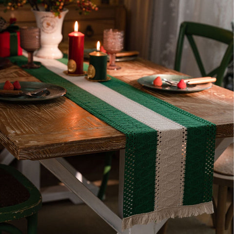 Three Section Weaving Table Runner