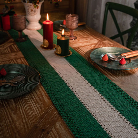 Three Section Weaving Table Runner