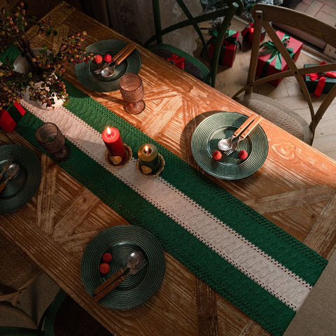 Three Section Weaving Table Runner