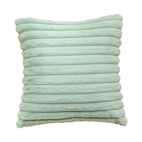 Faux Fur Striped Throw Pillow Cover